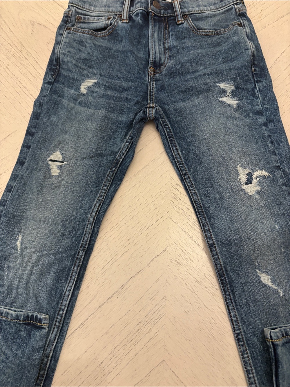 Abercrombie Kids Boys Distressed Slim Skinny Jeans - Size 13/14 [PH1]